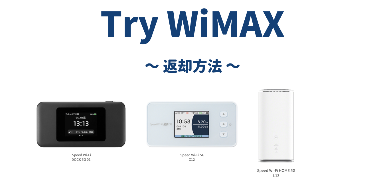 Try WiMAXの返却方法！返却期限を過ぎても大丈夫？