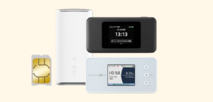 WiMAX端末とSIMカード