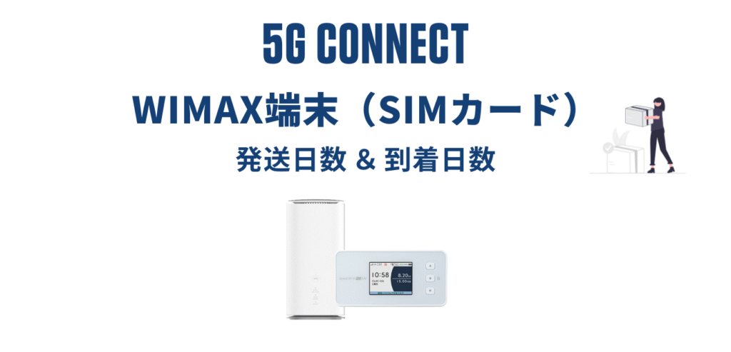 【最短当日発送】5G CONNECT WiMAX はいつ届く？