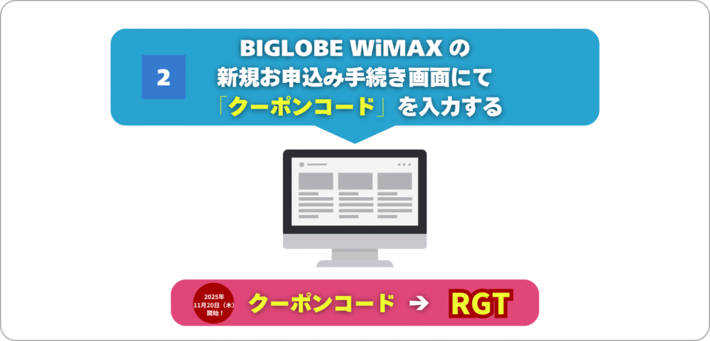 BIGLOBE WiMAX の クーポンコード